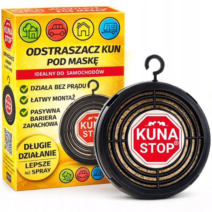 KUNA STOP pachový odpudzovač kún | Ochrana motora až 6 mesiacov