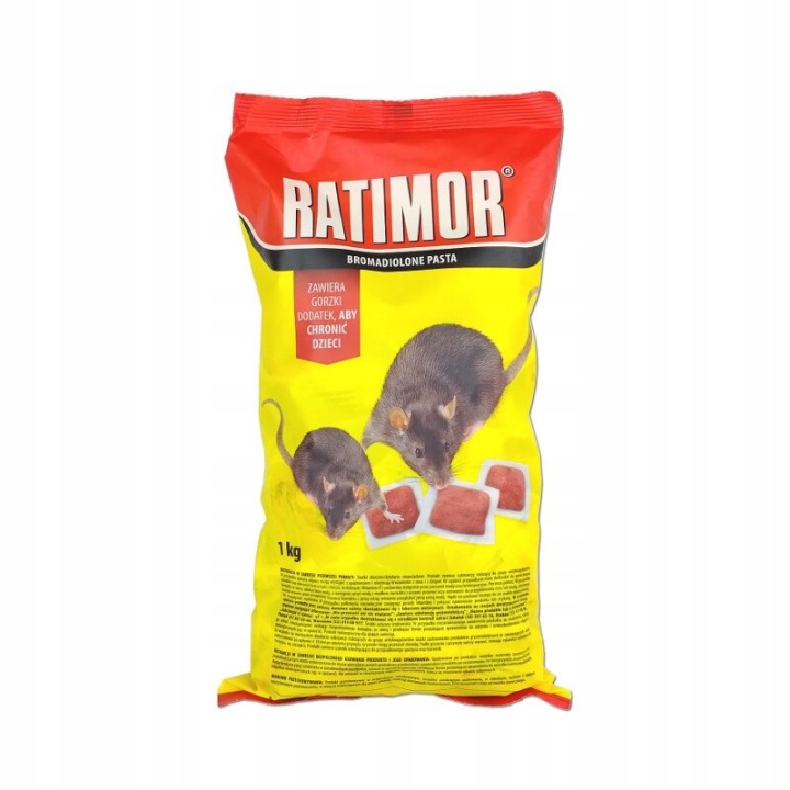 RATIMOR Soft Bait 1 kg – bromadiolónová návnada na hlodavce